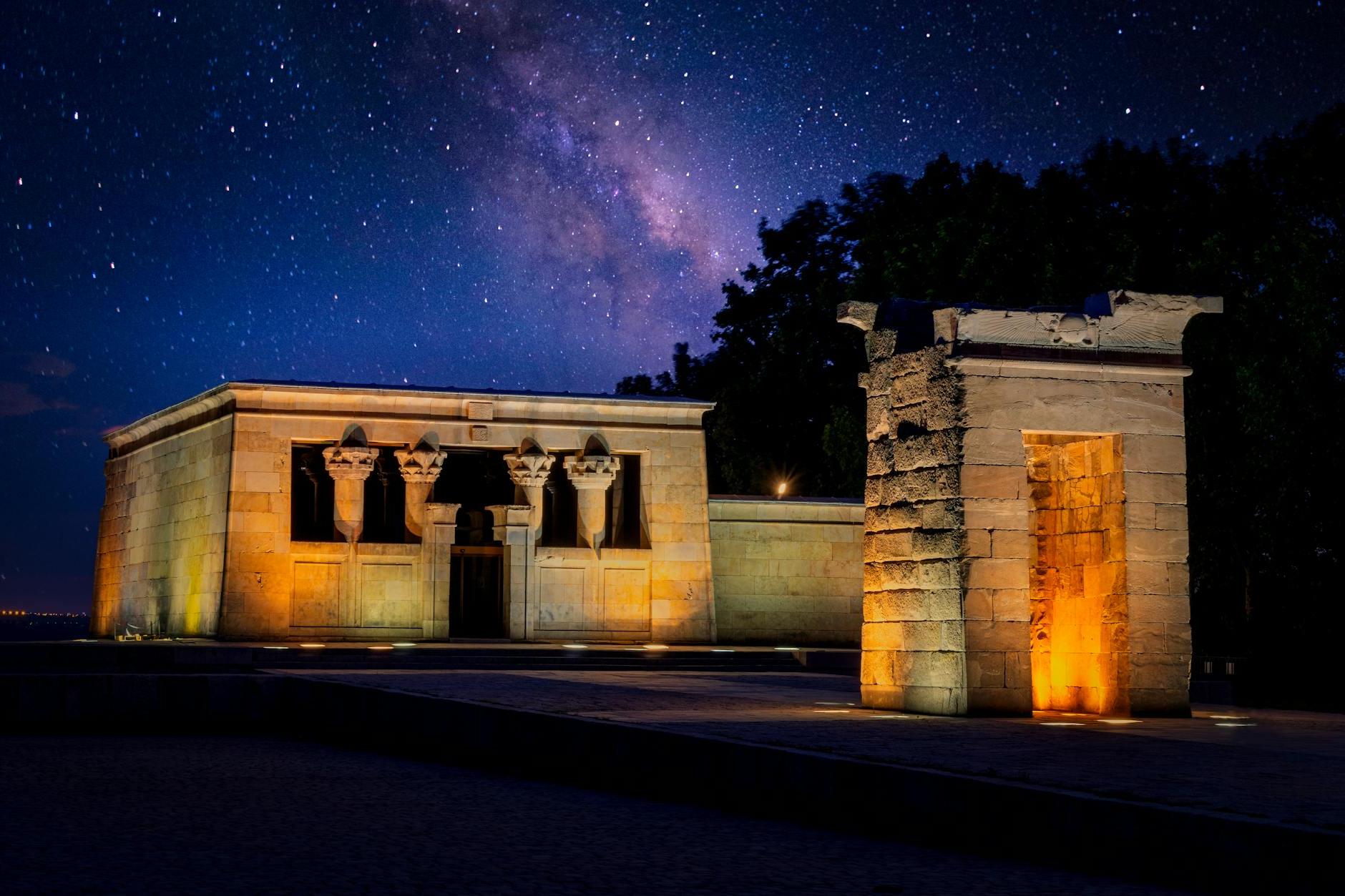 Temple of Debod Relocated and Rebuilt in Madrid