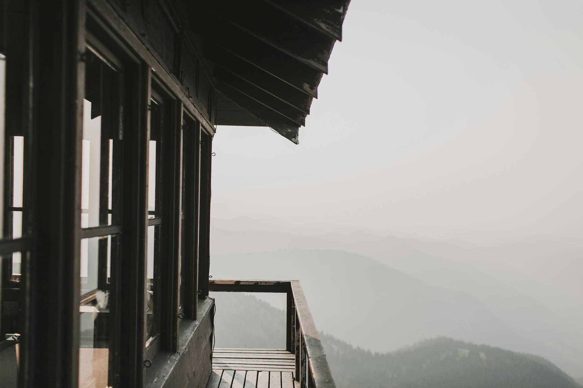 View of Mountains from a Lookout