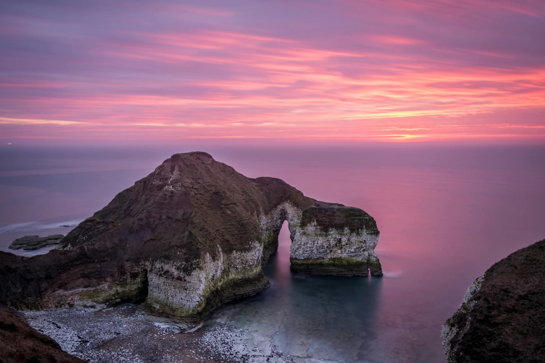 Rocky Cliff on Sea