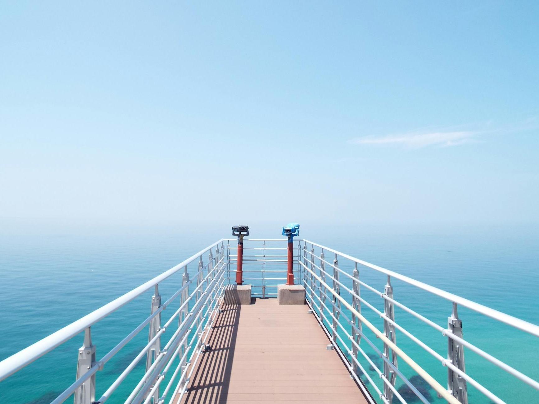 White and Brown Sea Dock