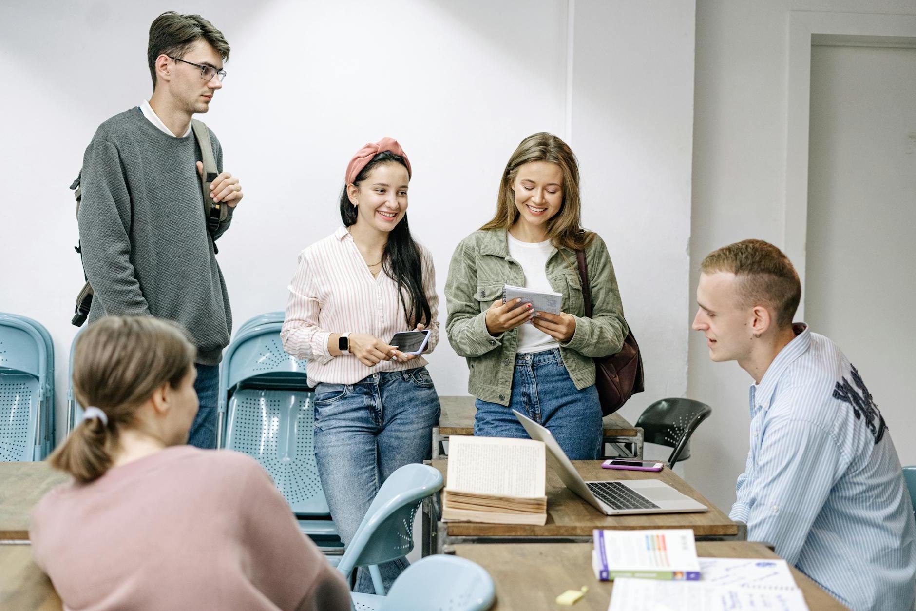 Group Of People Studying Together