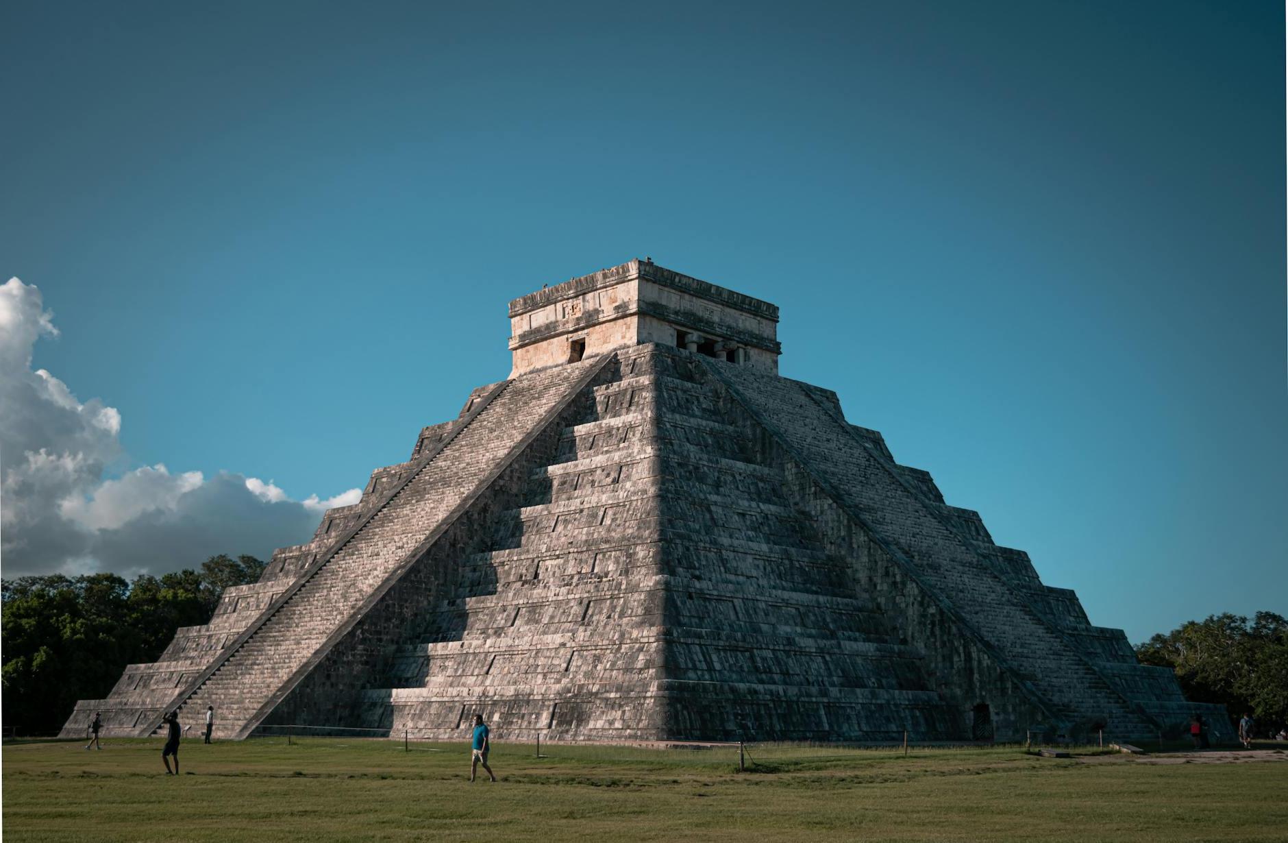 People Walking Near the El Castillo