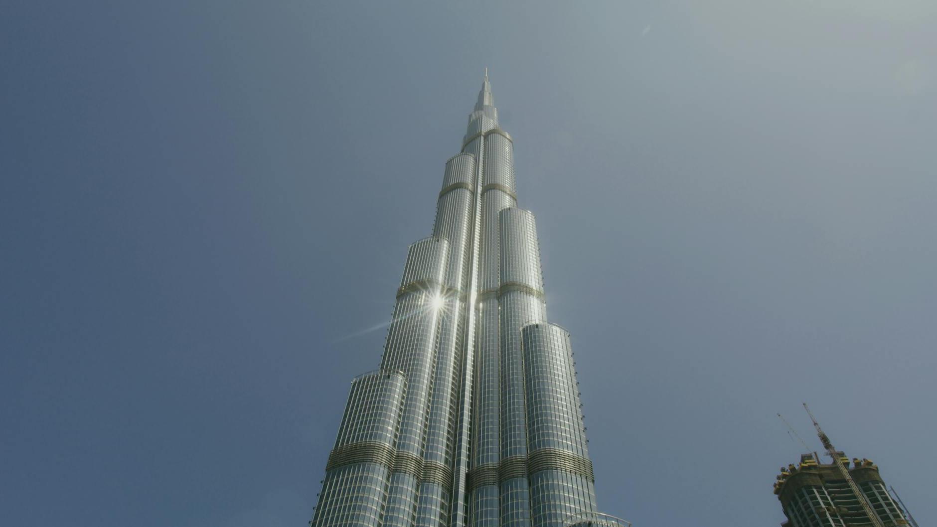 Burj Khalifa Tower under Blue Sky