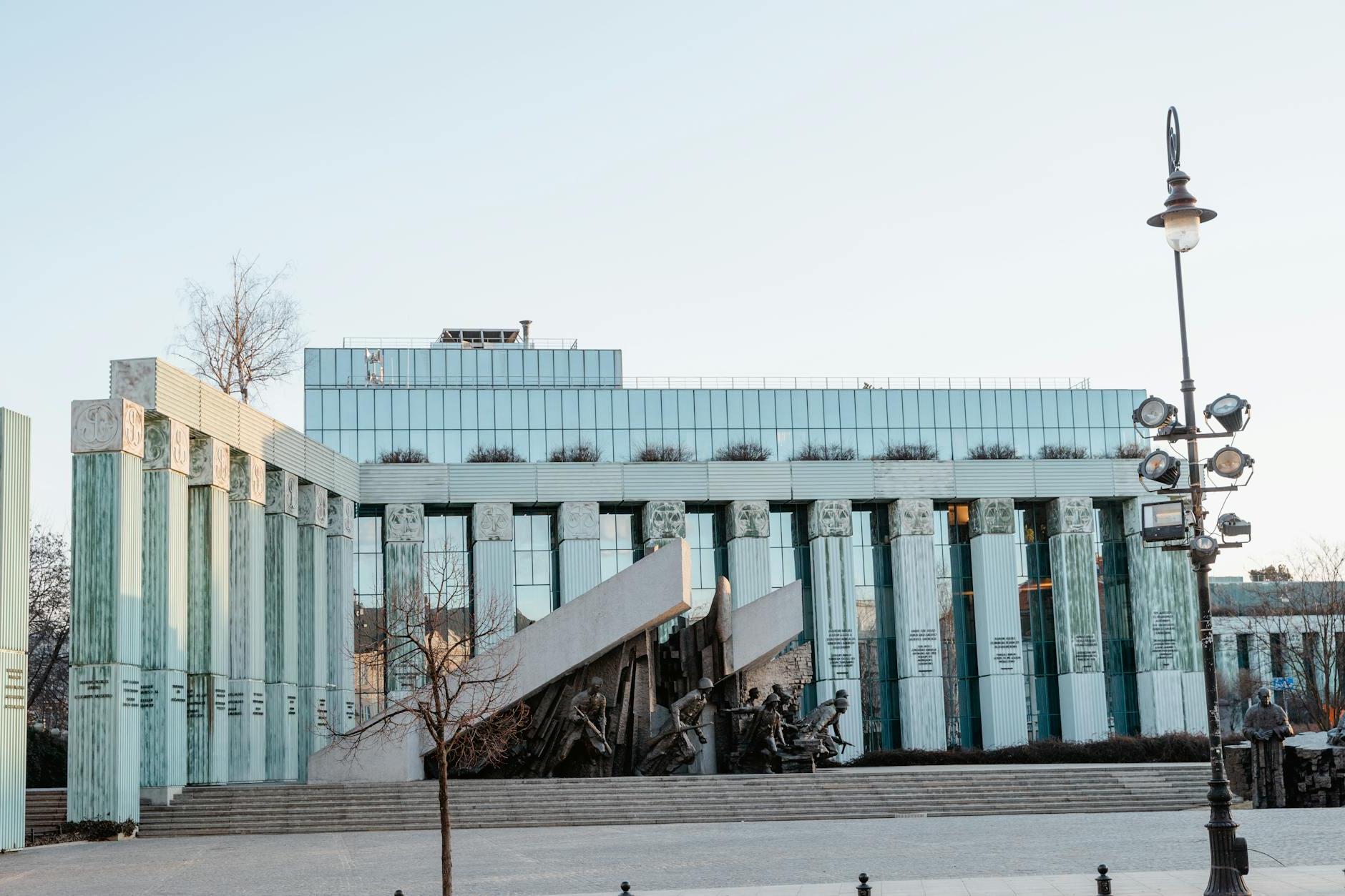 A Historical Monument In Front Of A Building