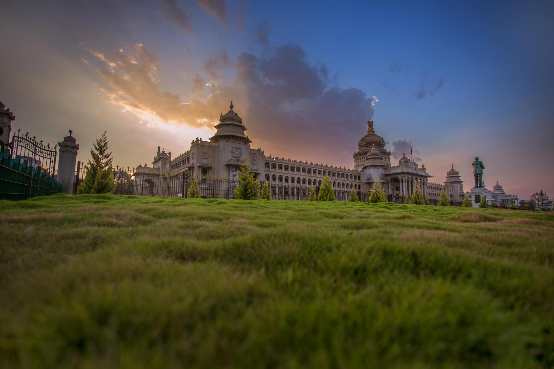 Palace With Sun Rays