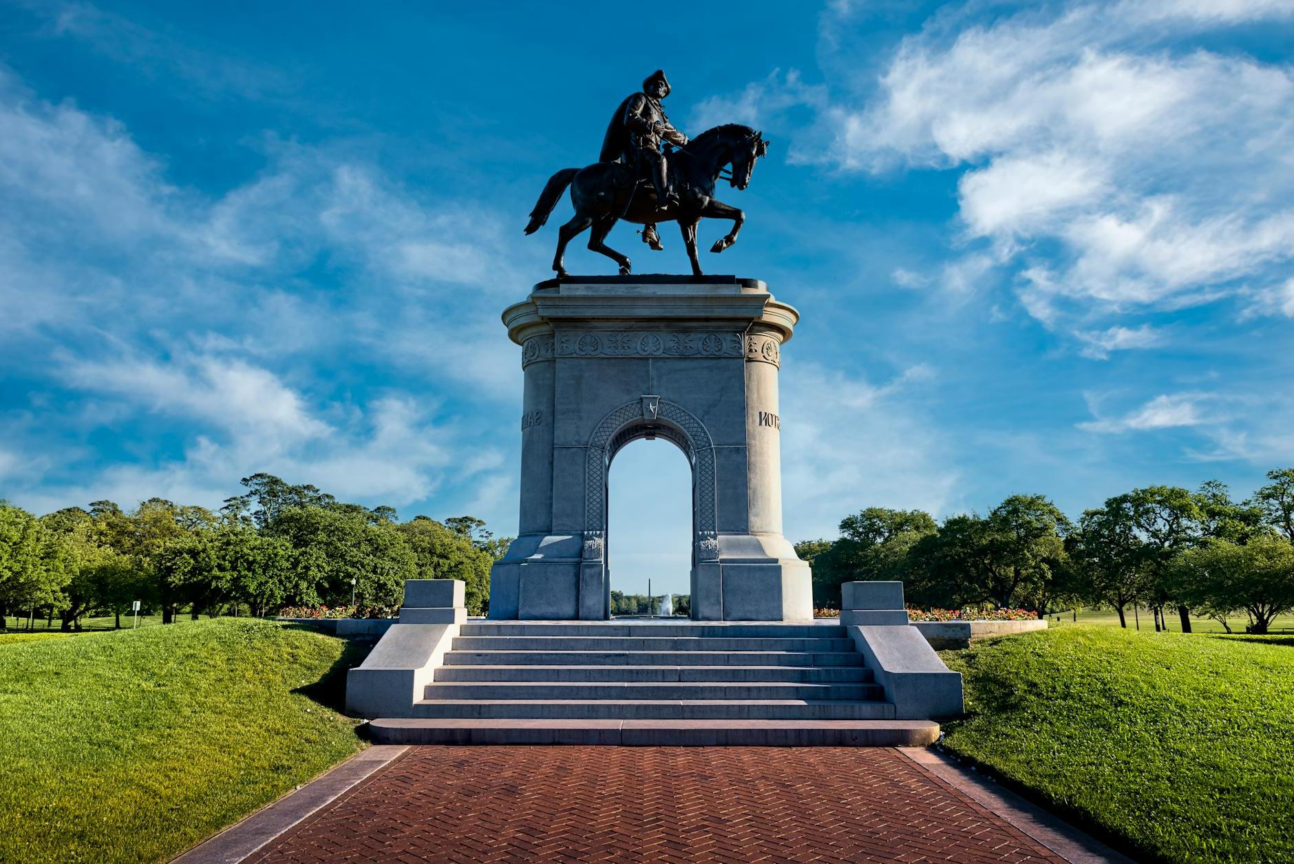 Statue of General Sam Houston in Hermann Park