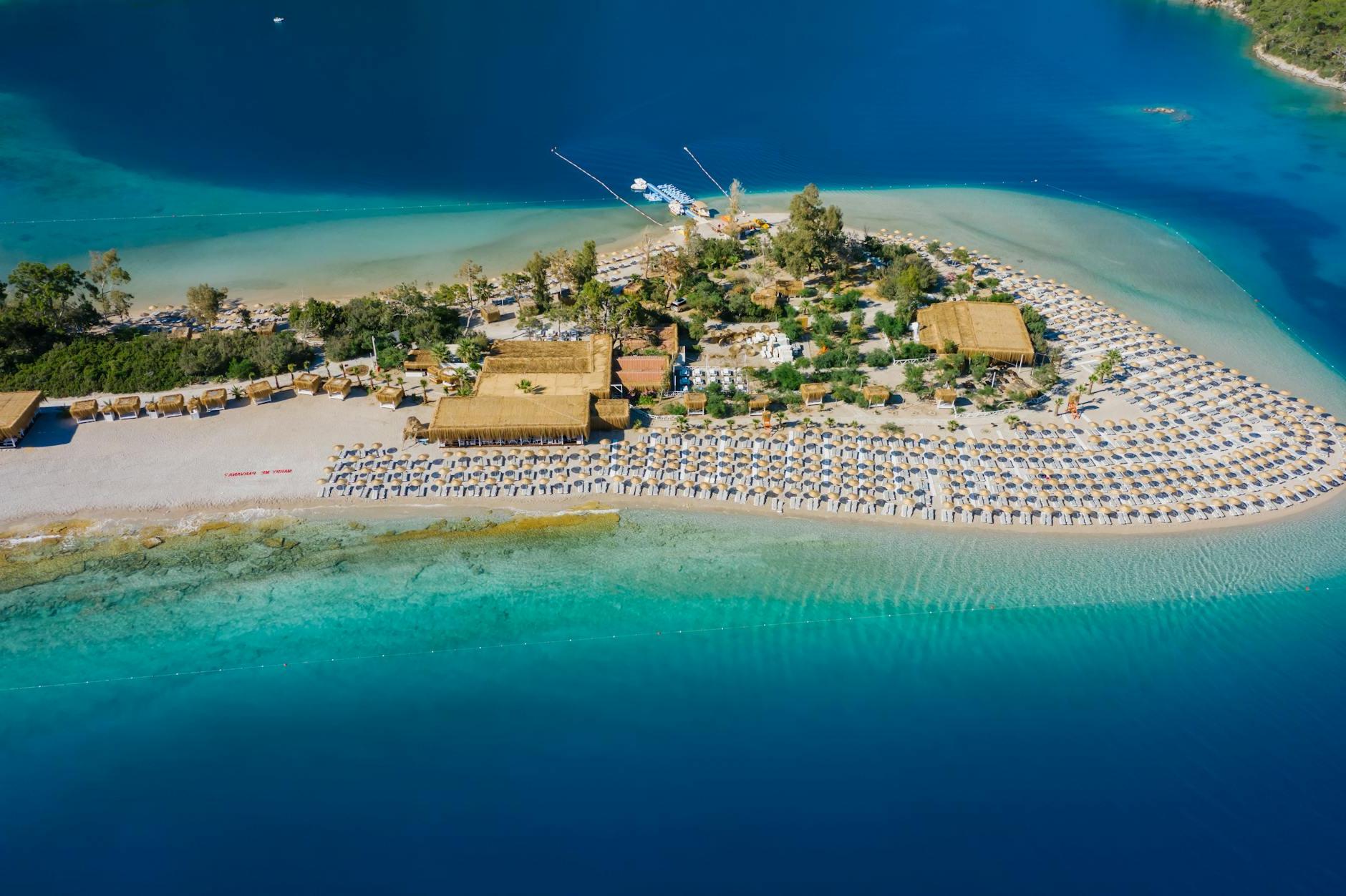 Aerial View of Sea and Peninsula