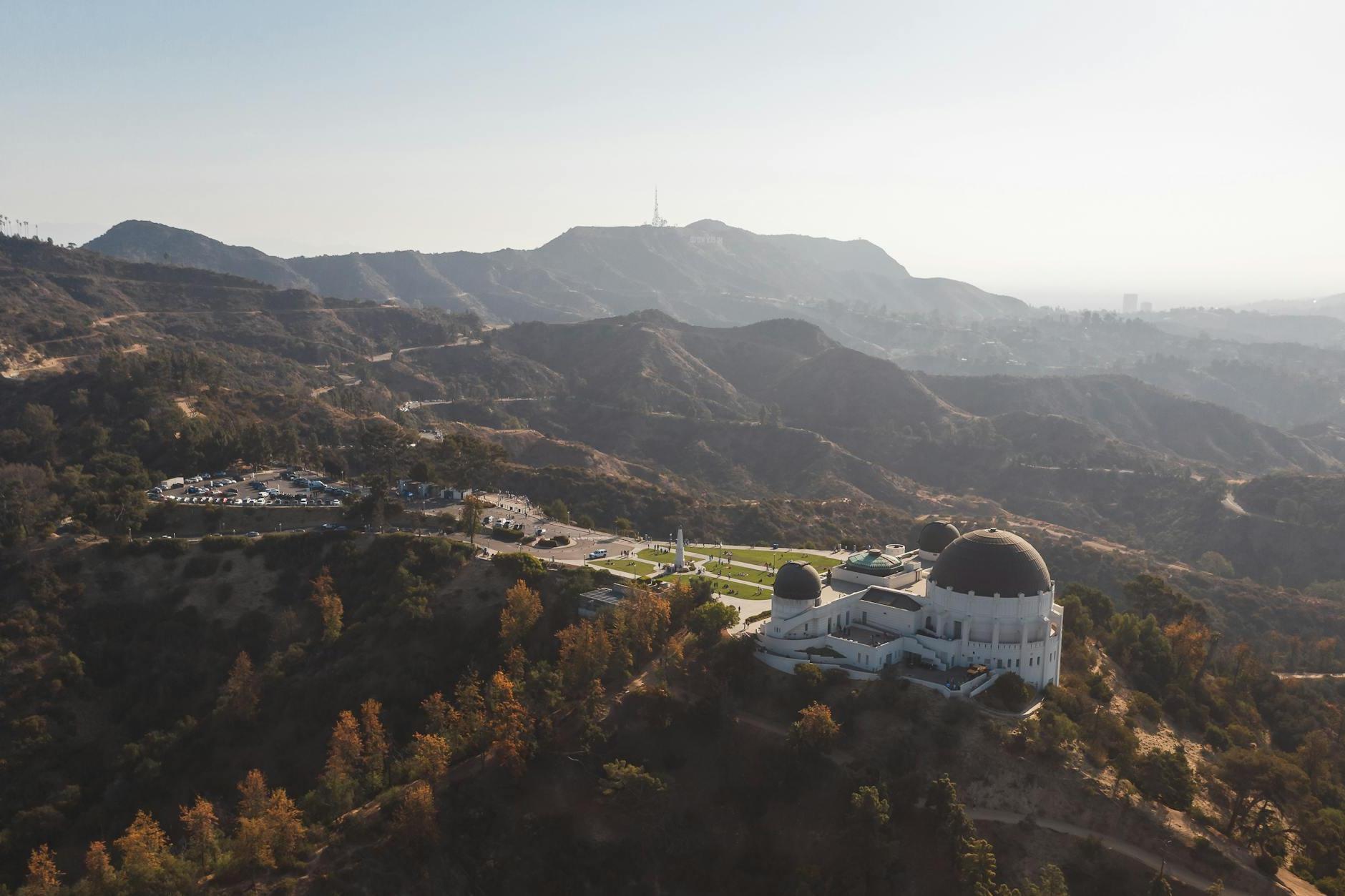 Griffith Observatory in Mountains, Los Angeles, California, USA