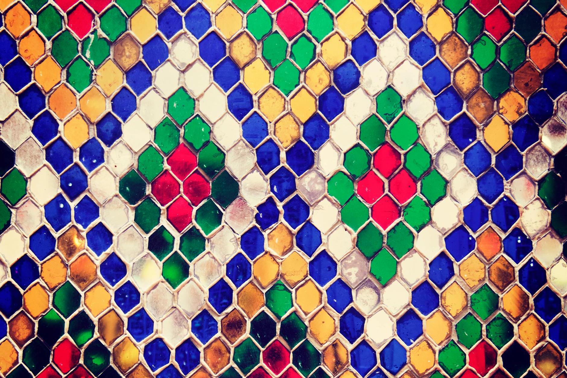 Multicolored Mosaic Photo